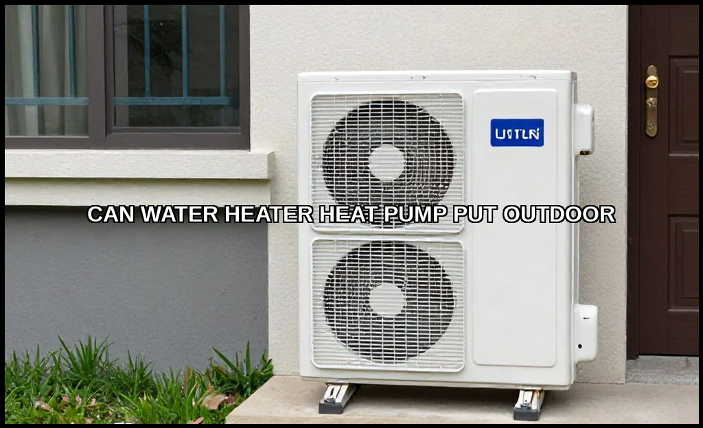 Can water heater heat pump put outdoor