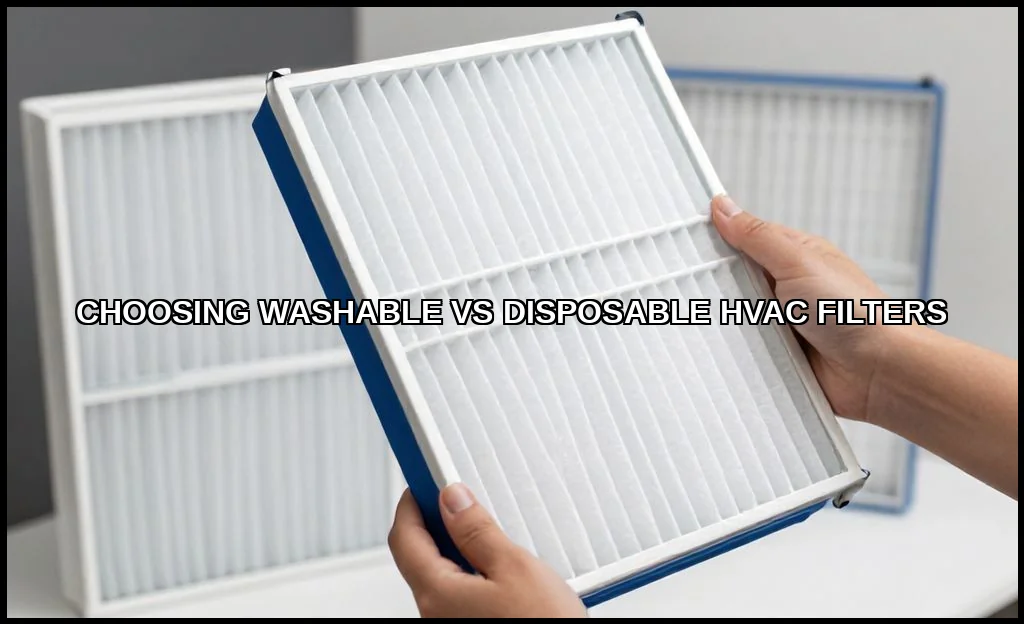 Choosing washable vs disposable hvac filters