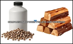 Comparison between pellets and firewood