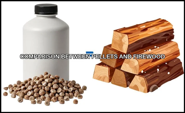 Comparison between pellets and firewood