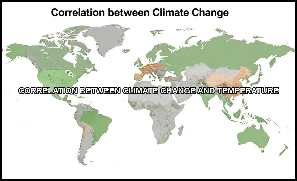 Correlation between climate change and temperature