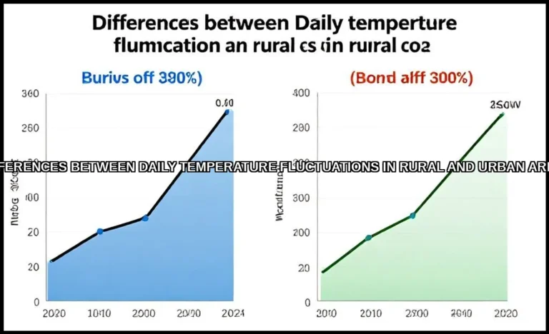 Differences between daily temperature fluctuations