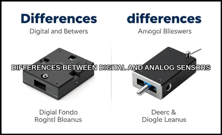 Differences between digital and analog sensors