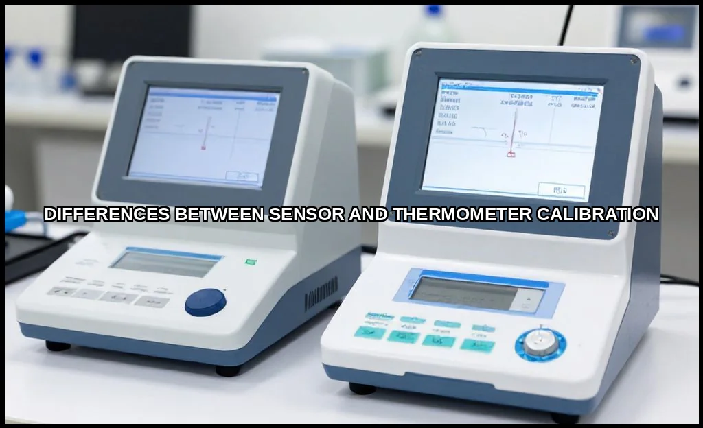Differences between sensor and thermometer calibra