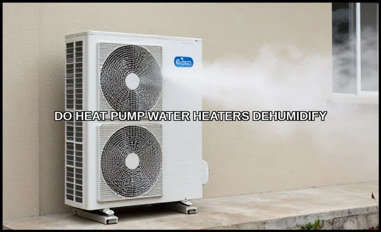 Do heat pump water heaters dehumidify