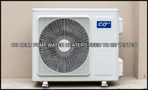 Do heat pump water heaters need to be vented