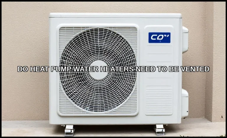 Do heat pump water heaters need to be vented