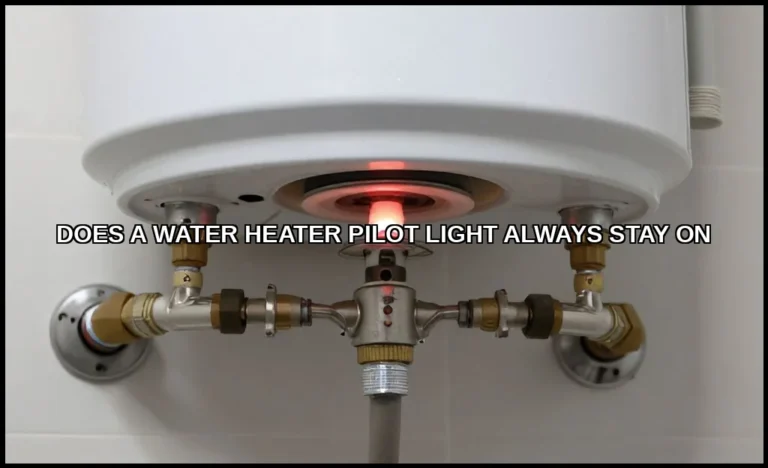 Does a water heater pilot light always stay on
