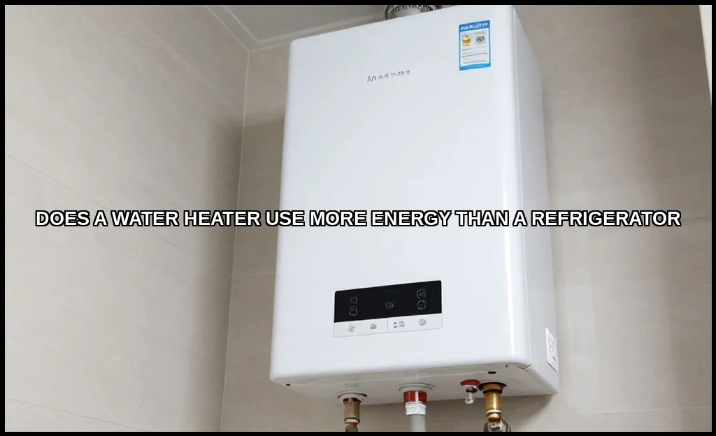 Does a water heater use more energy than a refrige