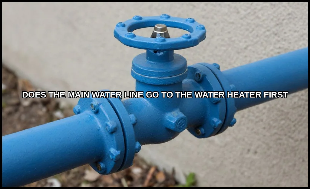 Does the main water line go to the water heater fi
