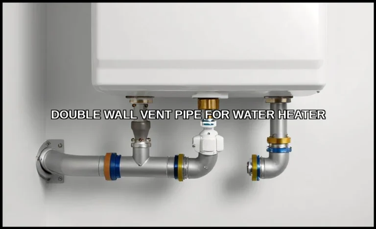 Double wall vent pipe for water heater