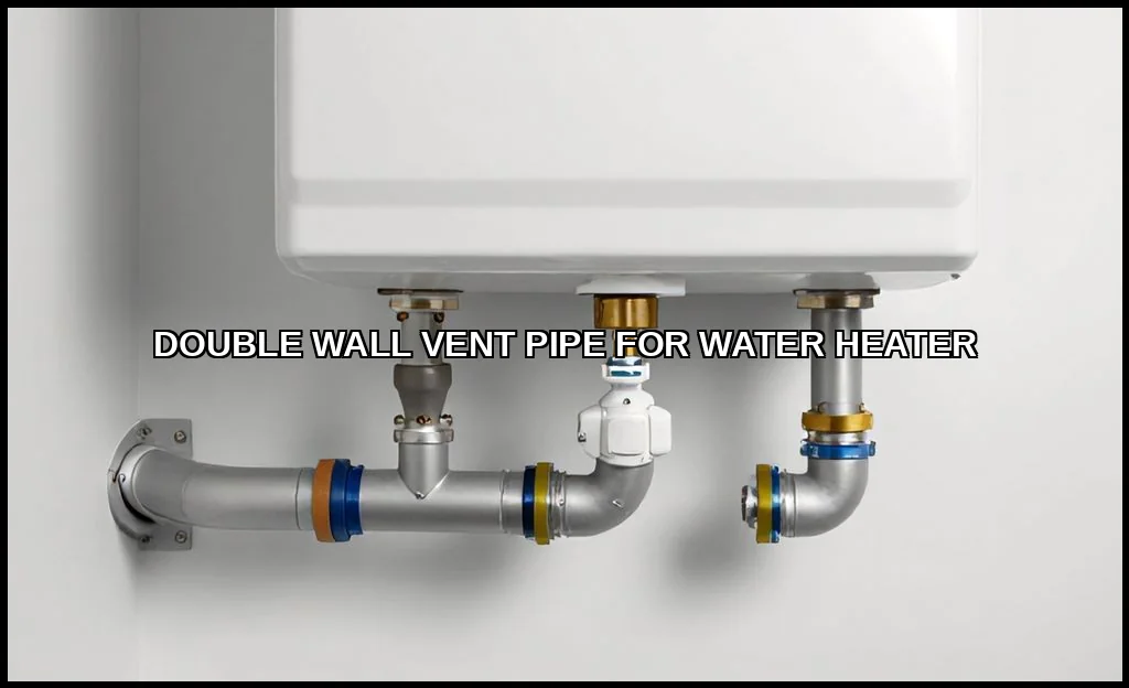 Double wall vent pipe for water heater
