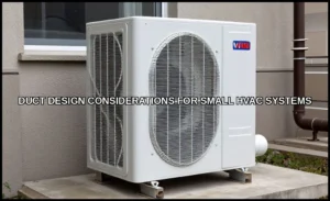Duct design considerations for small hvac systems