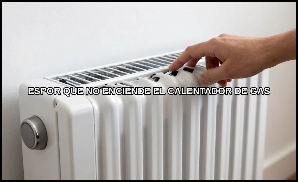Espor que no enciende el calentador de gas