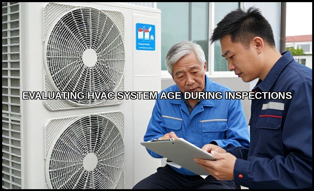 Evaluating hvac system age during inspections