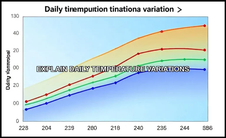 Explain daily temperature variations