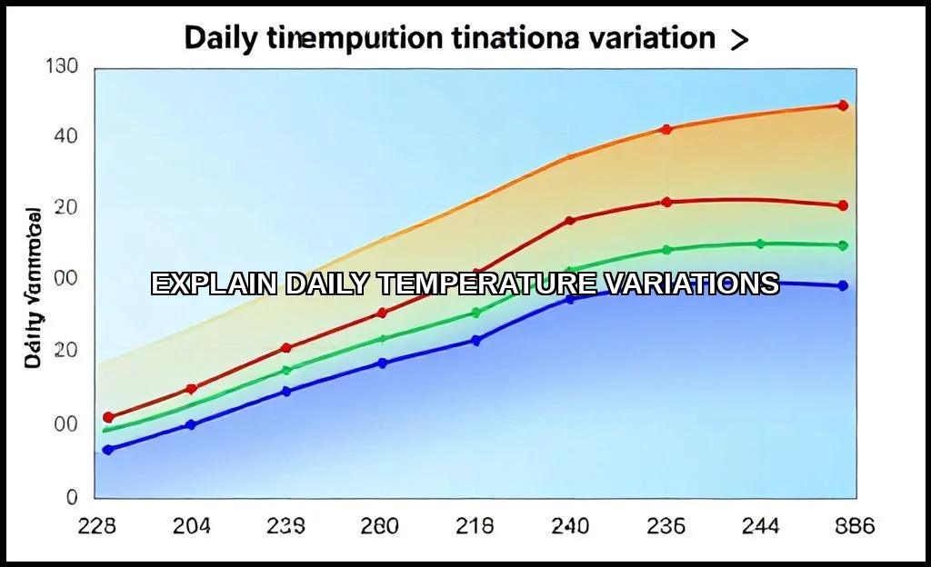 Explain daily temperature variations