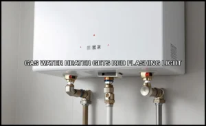 Gas water heater gets red flashing light