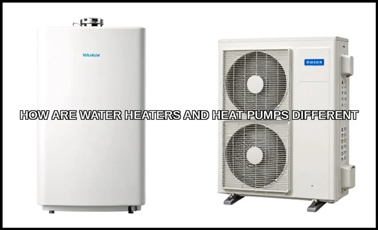 How are water heaters and heat pumps different