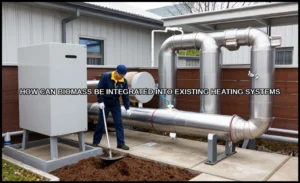 How can biomass be integrated into existing heatin