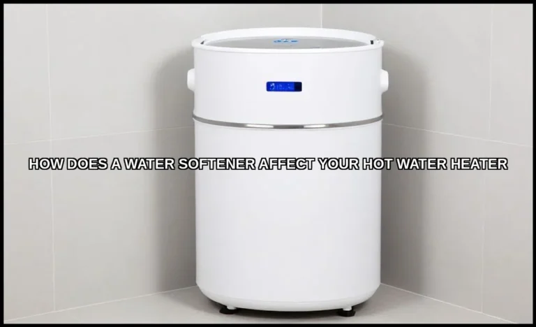 How does a water softener affect your hot water he