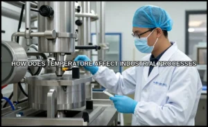 How does temperature affect industrial processes