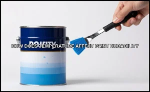 How does temperature affect paint durability