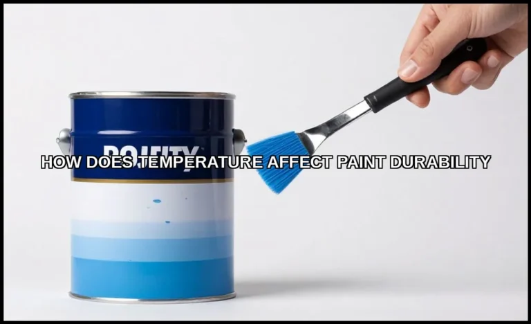 How does temperature affect paint durability