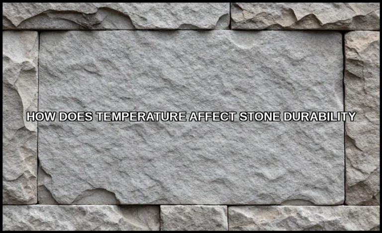 How does temperature affect stone durability