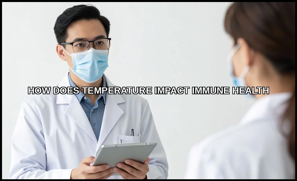 How does temperature impact immune health