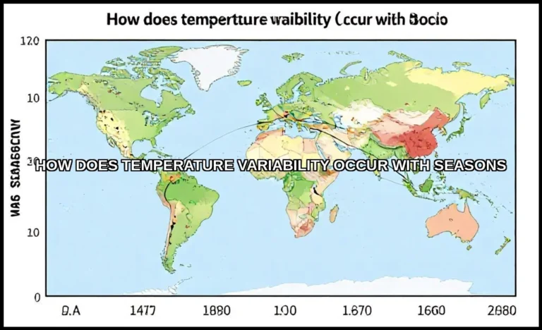 How does temperature variability occur with season