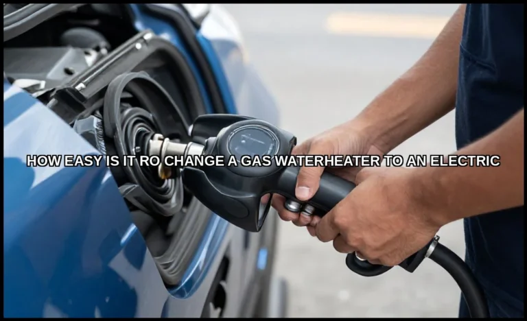How easy is it ro change a gas waterheater to an e