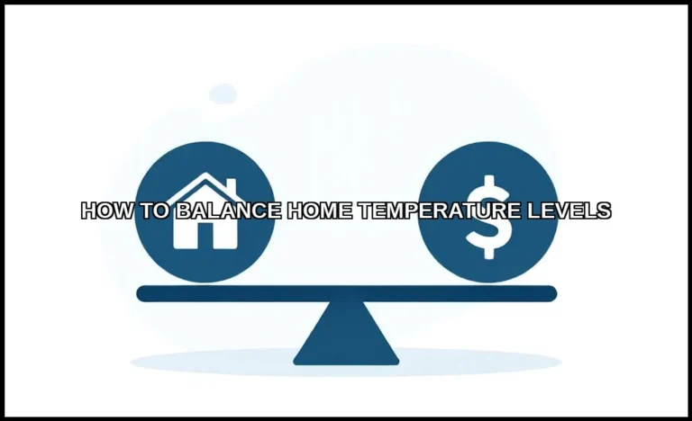 Balance home temperature levels