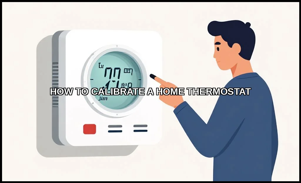 Calibrate a home thermostat