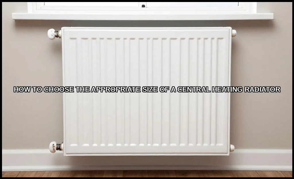 Choose the appropriate size of a central heating r