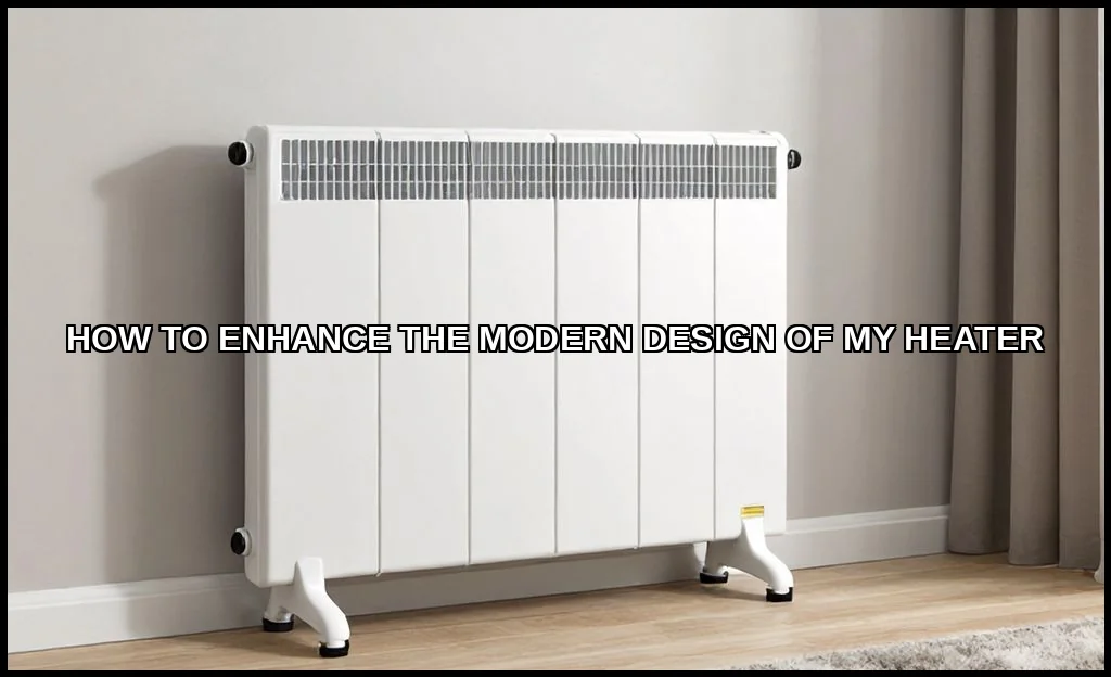 Enhance the modern design of my heater