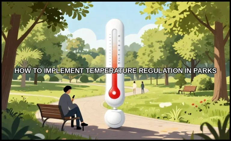 Implement temperature regulation in parks