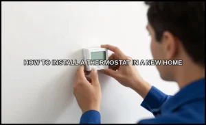 Install a thermostat in a new home
