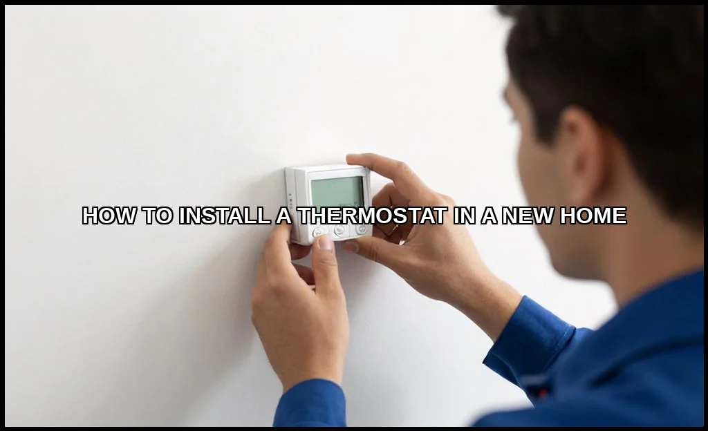 Install a thermostat in a new home