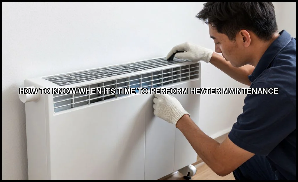 Know when its time to perform heater maintenance