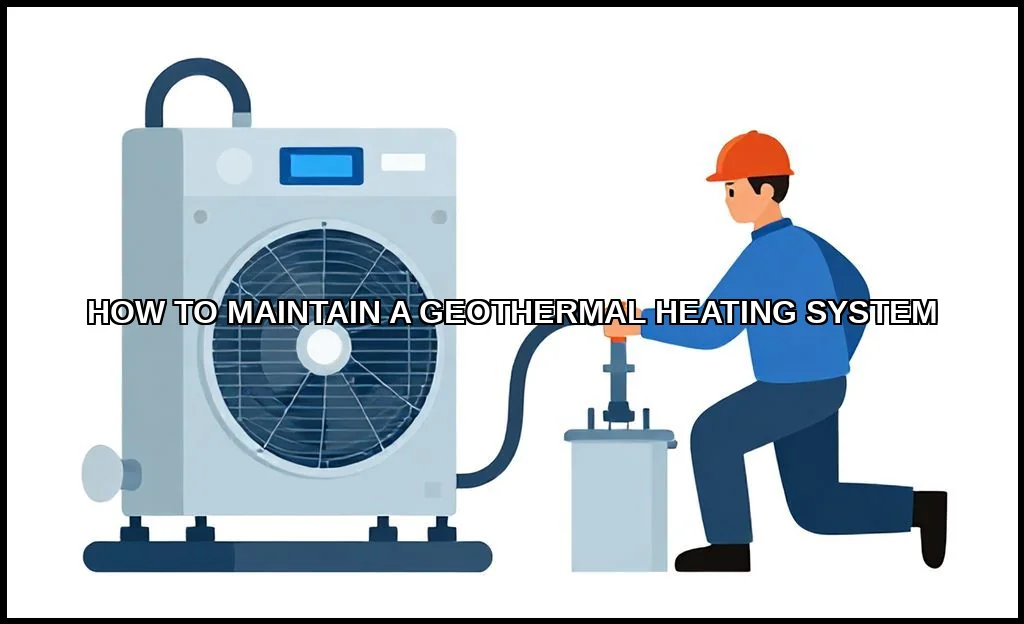 Maintain a geothermal heating system