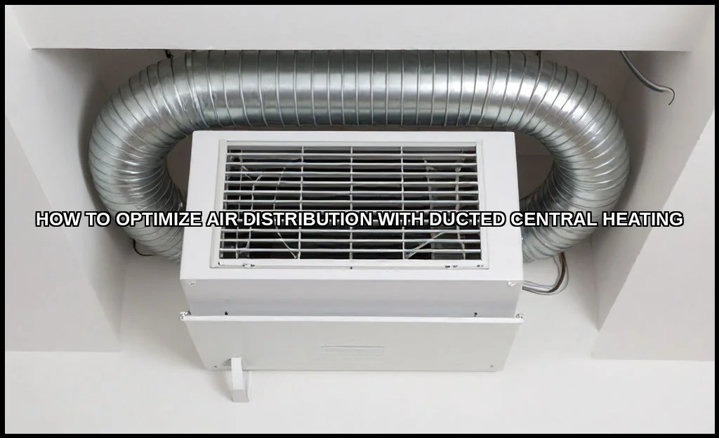 Optimize air distribution with ducted central heat