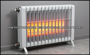 Optimize heat distribution in a radiant heater