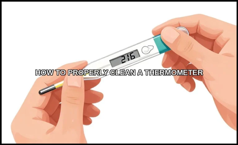 Properly clean a thermometer