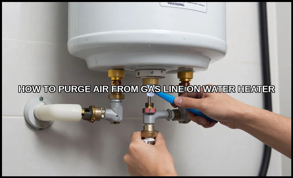 Purge air from gas line on water heater