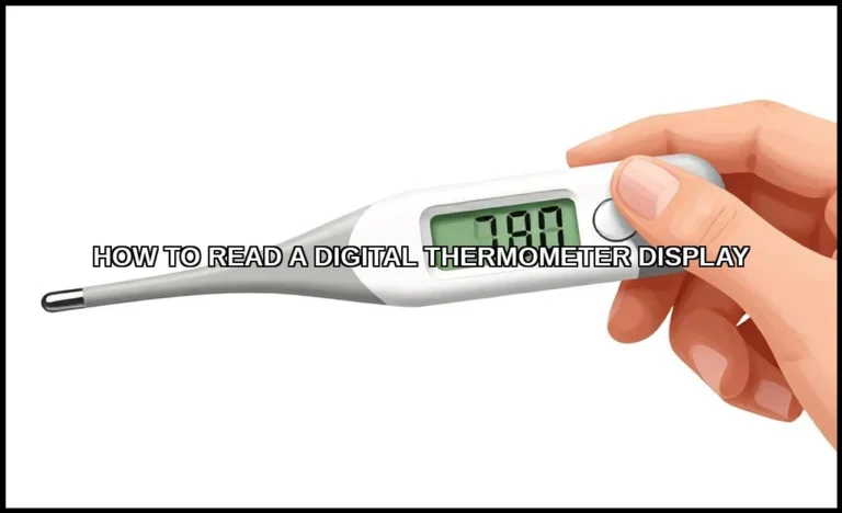 Read a digital thermometer display