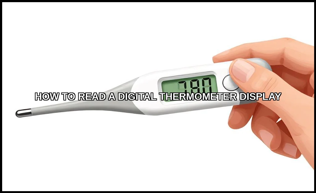 Read a digital thermometer display
