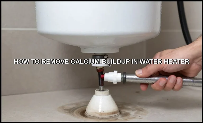 Remove calcium buildup in water heater