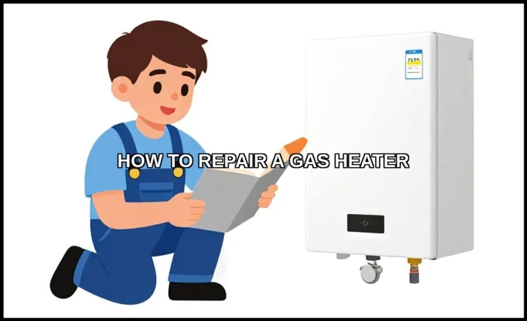 Repair a gas heater