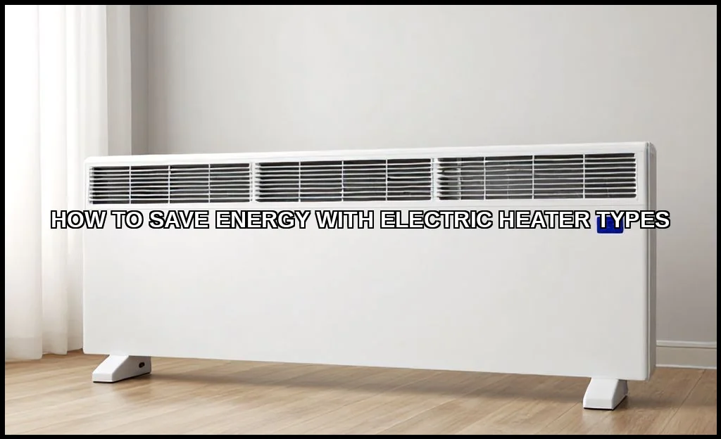 Save energy with electric heater types
